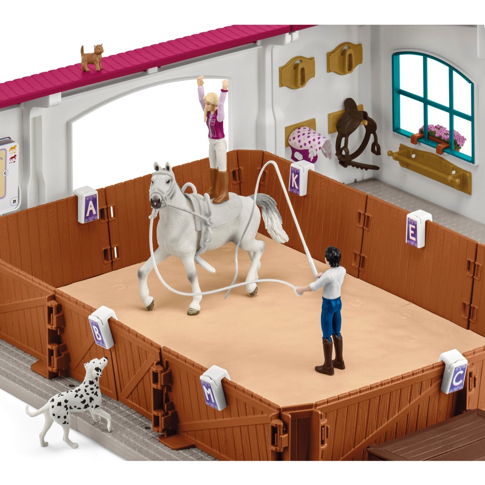 Schleich HORSE CLUB 42539 – Set Hannah & Cayenne: Cavalla Quarter Horse E Figura Snodata Con Accessori (10 Pezzi) – Giocattolo Dai 5 Anni