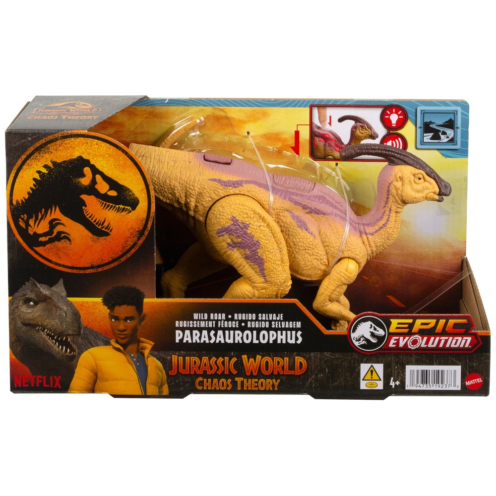 Jurassic World Chaos Theory Wild Roar Parasaurolophus Dinosaur Figure Smyths Toys Uk 2201