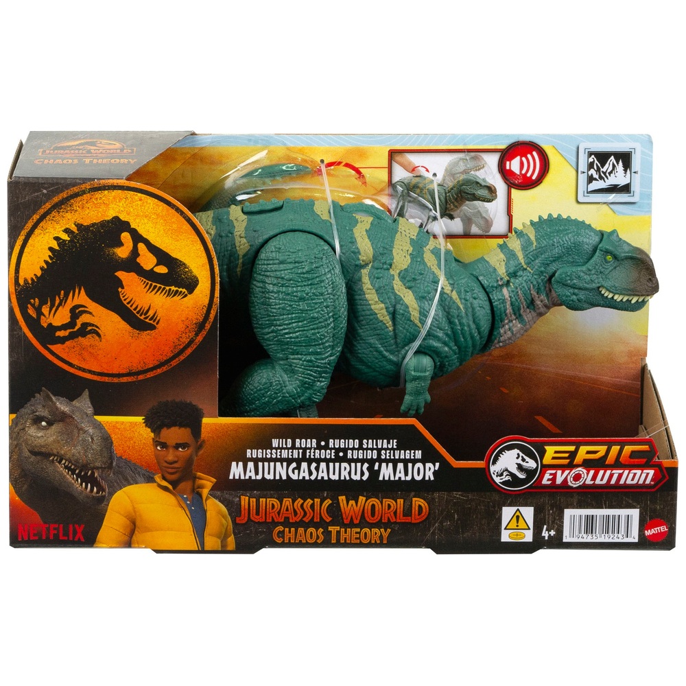 Jurassic World Chaos Theory Wild Roar Majungasaurus | Smyths Toys UK