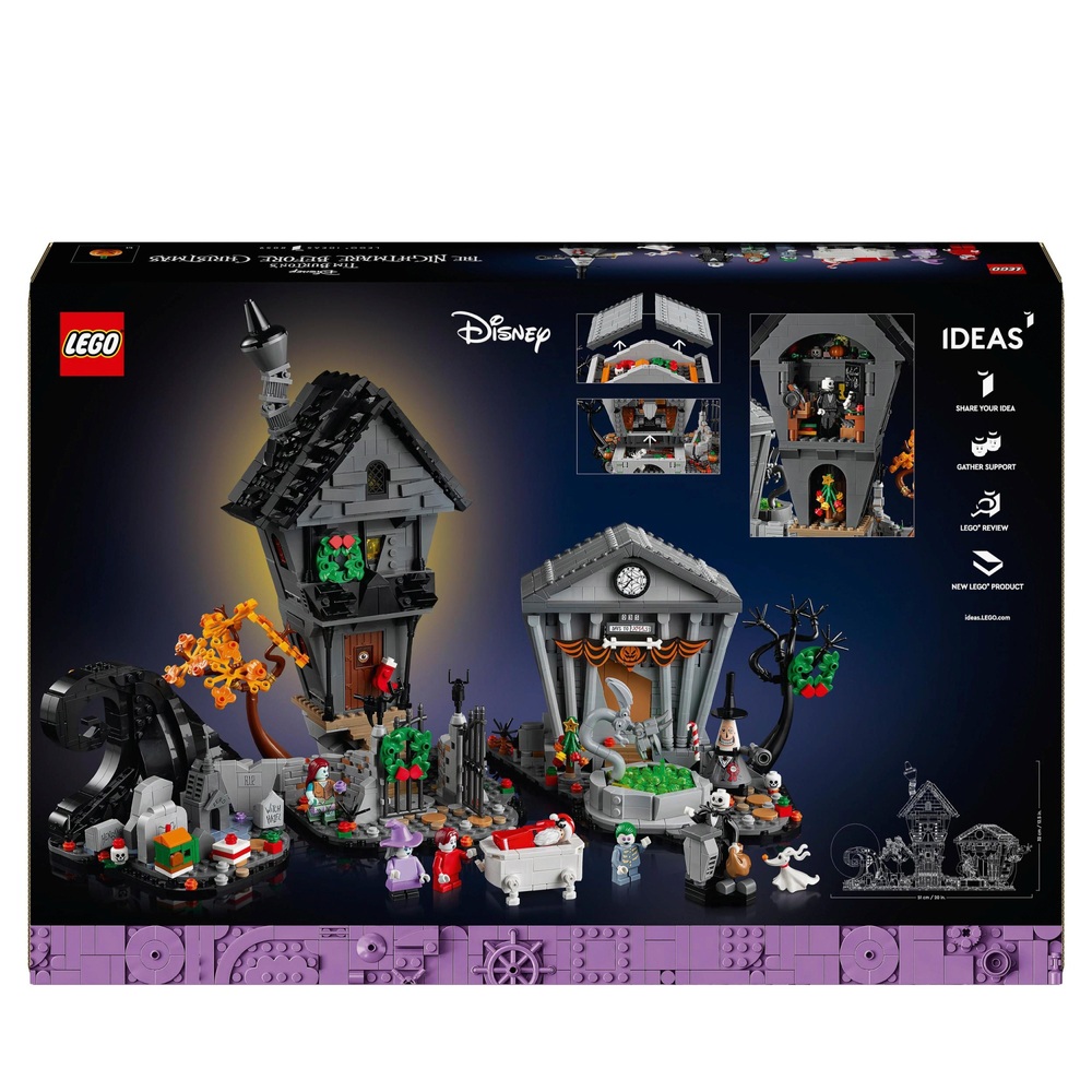 LEGO Ideas 21351 Disney Tim Burton s The Nightmare Before Christmas Set for Adults Smyths Toys UK