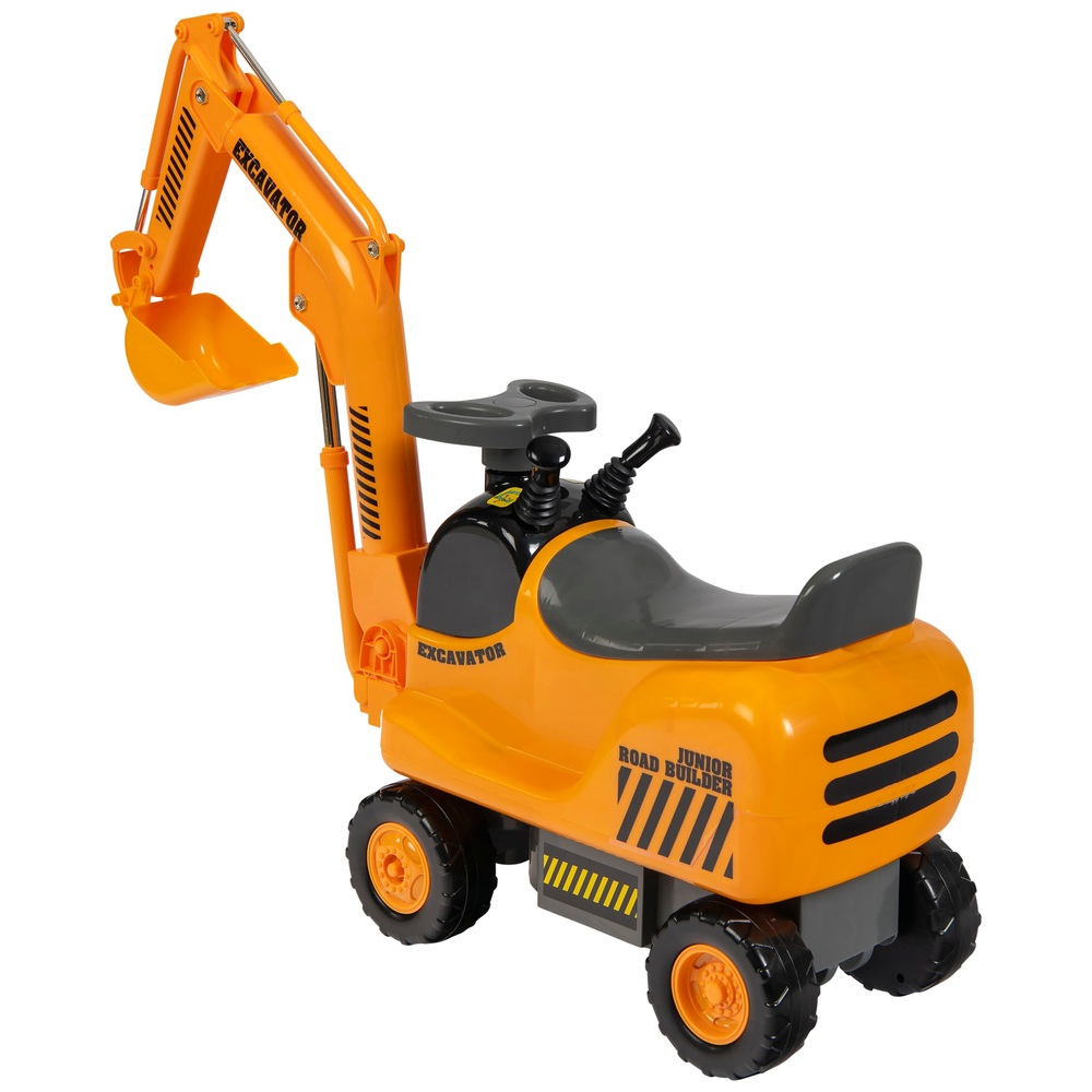 Micro Excavator Ride On and Hard Hat | Smyths Toys UK