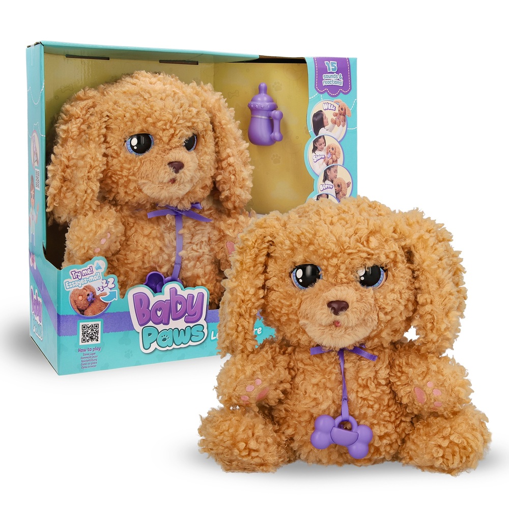 Baby Paws Love & Care Labradoodle Interactive Toy | Smyths Toys UK