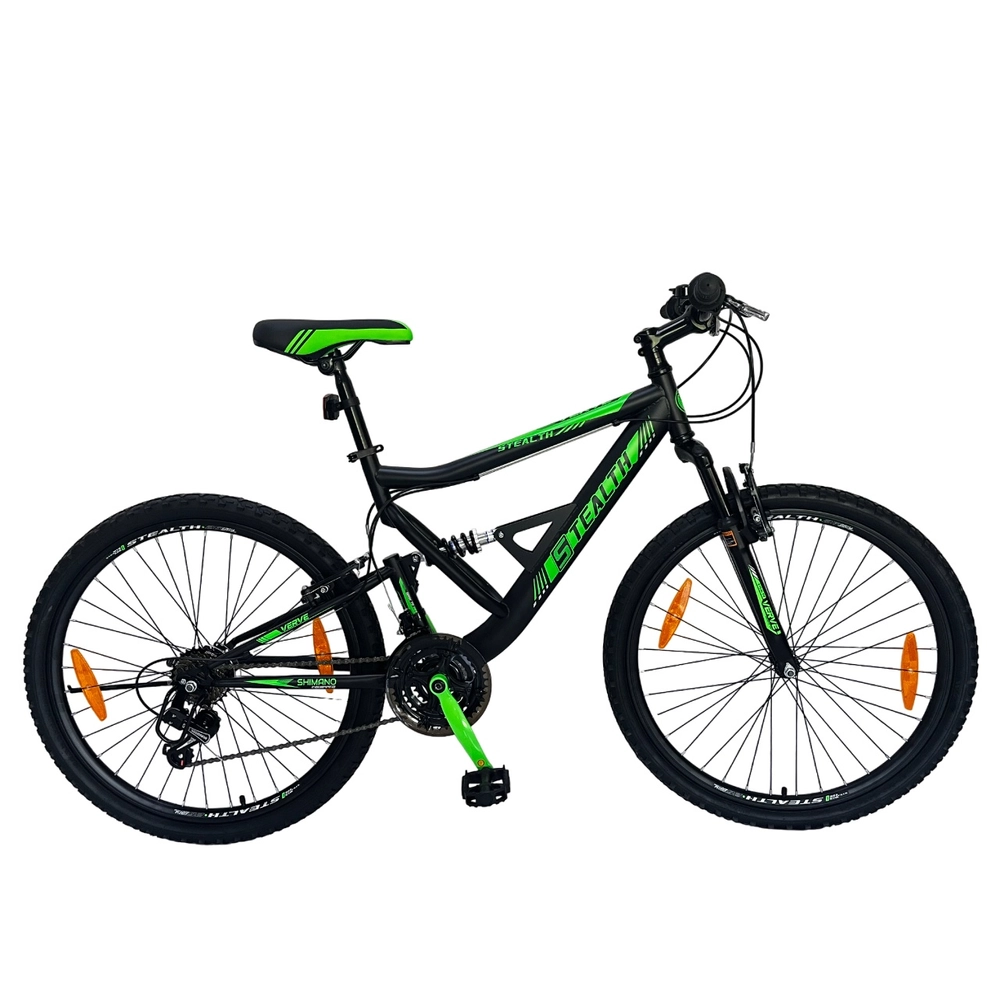 26 Zoll Mountainbike Verve Stealth Full Suspension schwarz/grn | Smyths  Toys sterreich