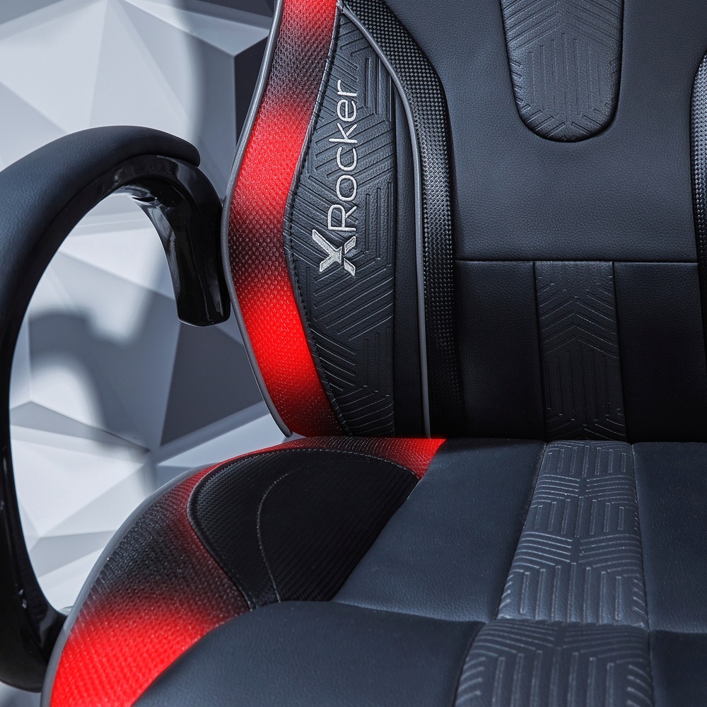 X Rocker RGB Gaming-Stuhl Cobra mit LED-Beleuchtung, schwarz | Smyths ...