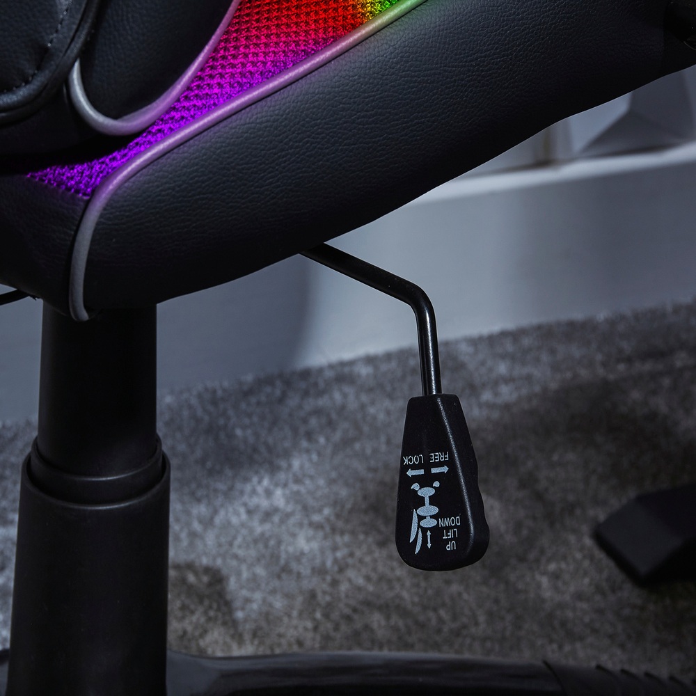 X Rocker RGB Gaming-Stuhl Cobra mit LED-Beleuchtung, schwarz | Smyths ...