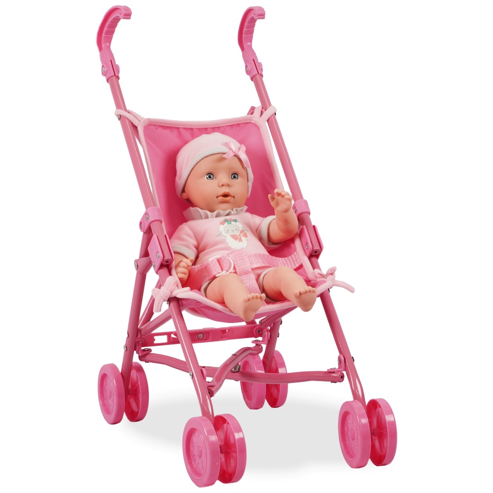 Kisses Cuddles Baby Doll and Stroller with Accessories Set 36cm Smyths Toys Ireland