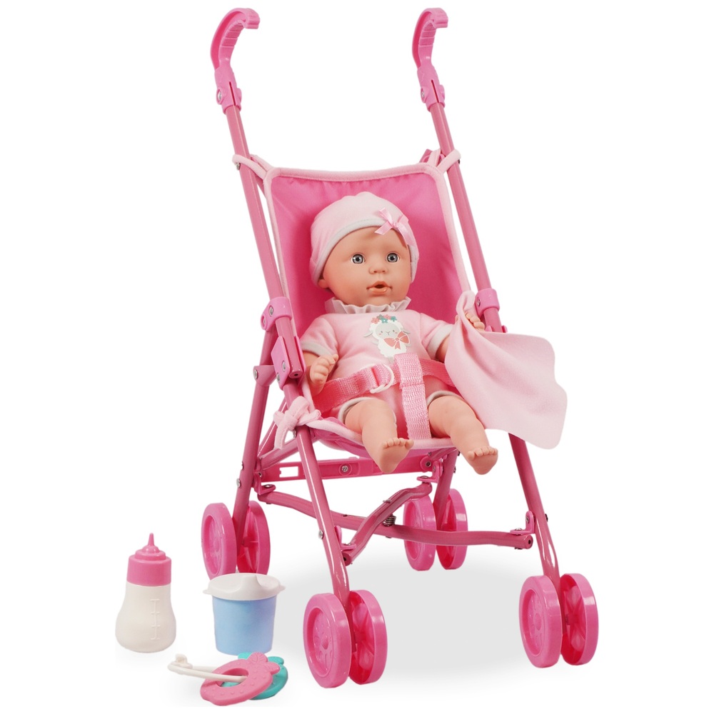 36cm Baby Doll Stroller Set | Smyths Toys UK