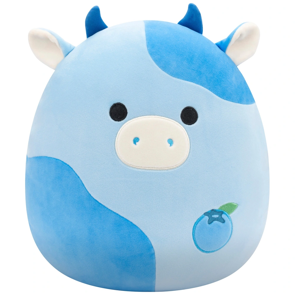 Original Squishmallows Plush Rutanya the Blueberry Cow 30cm | Smyths Toys UK