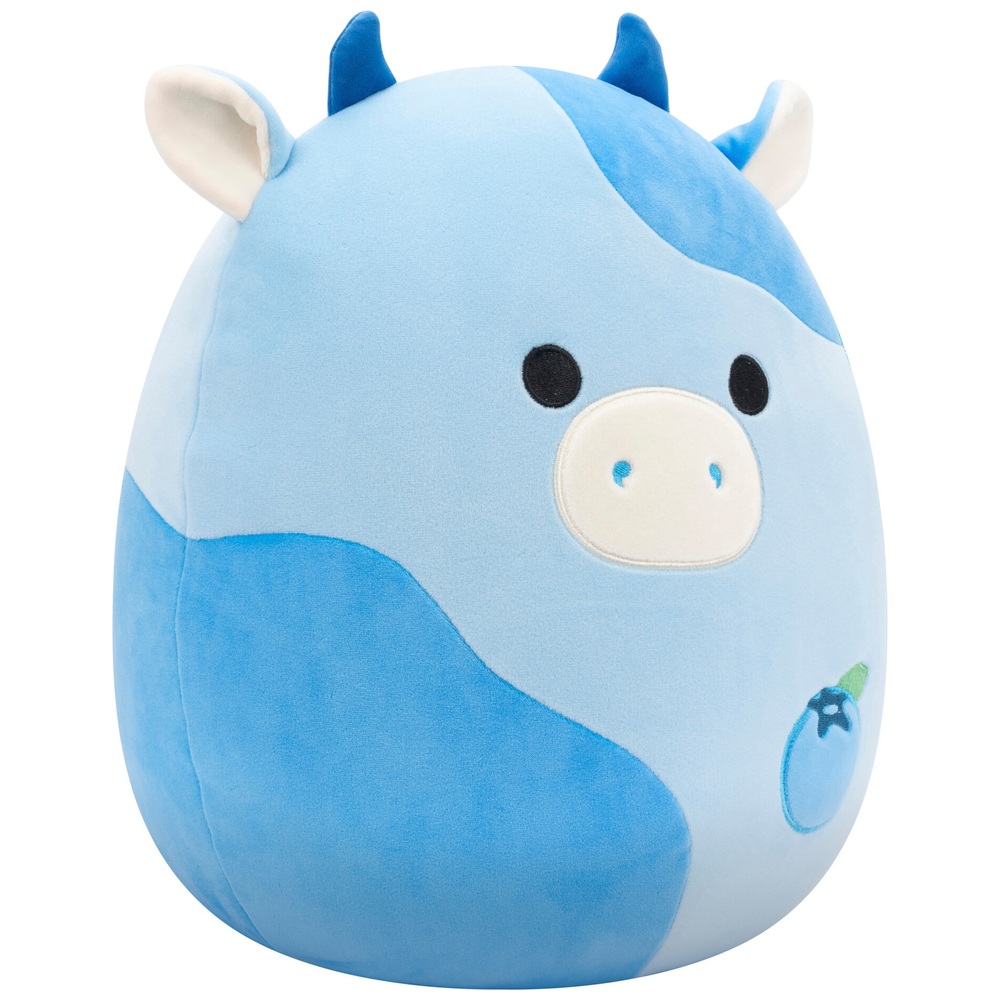 Original Squishmallows 30cm Rutanya the Blueberry Cow Plush | Smyths ...