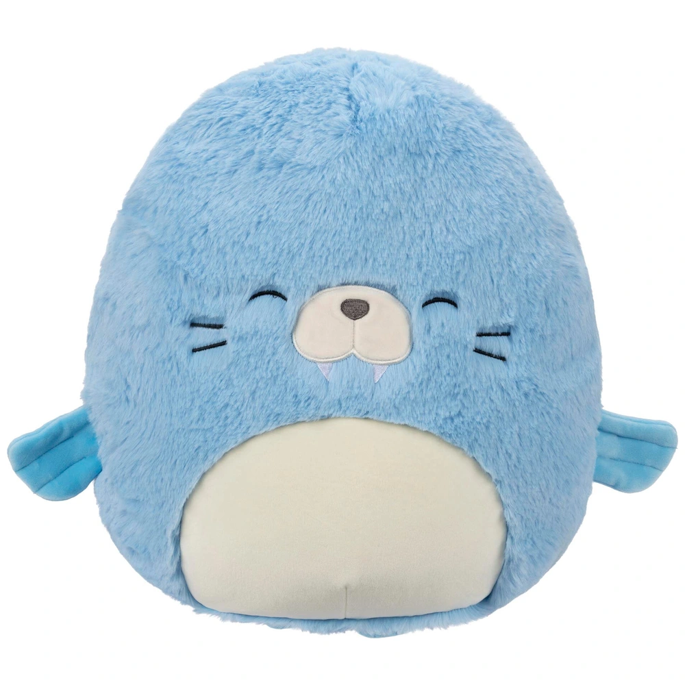 Squishmallows Fuzz-A-Mallows Kuscheltier Harvey das blaue Walross