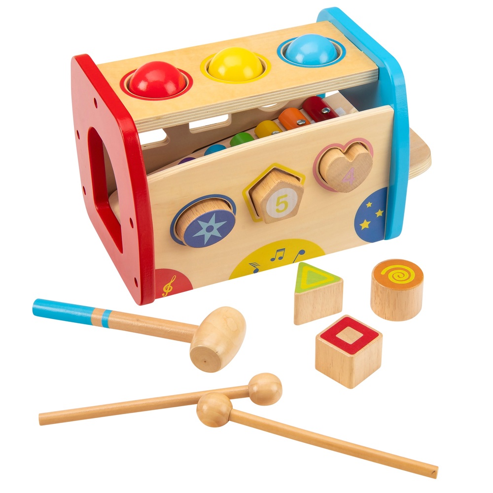 Squirrel Play Wooden Hammer Ball and Xylophone Set Smyths Toys UK