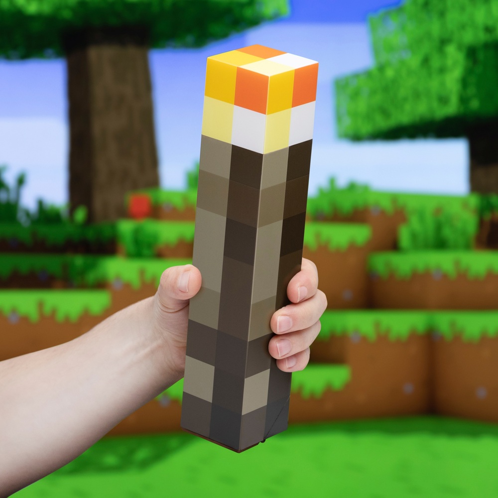 Minecraft Torch Light - 2 Light Modes | Smyths Toys UK