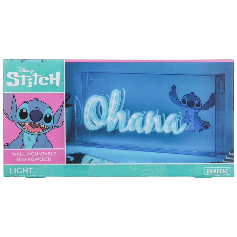 Stitch - Lampe Néon à LED Ohana | Smyths Toys France