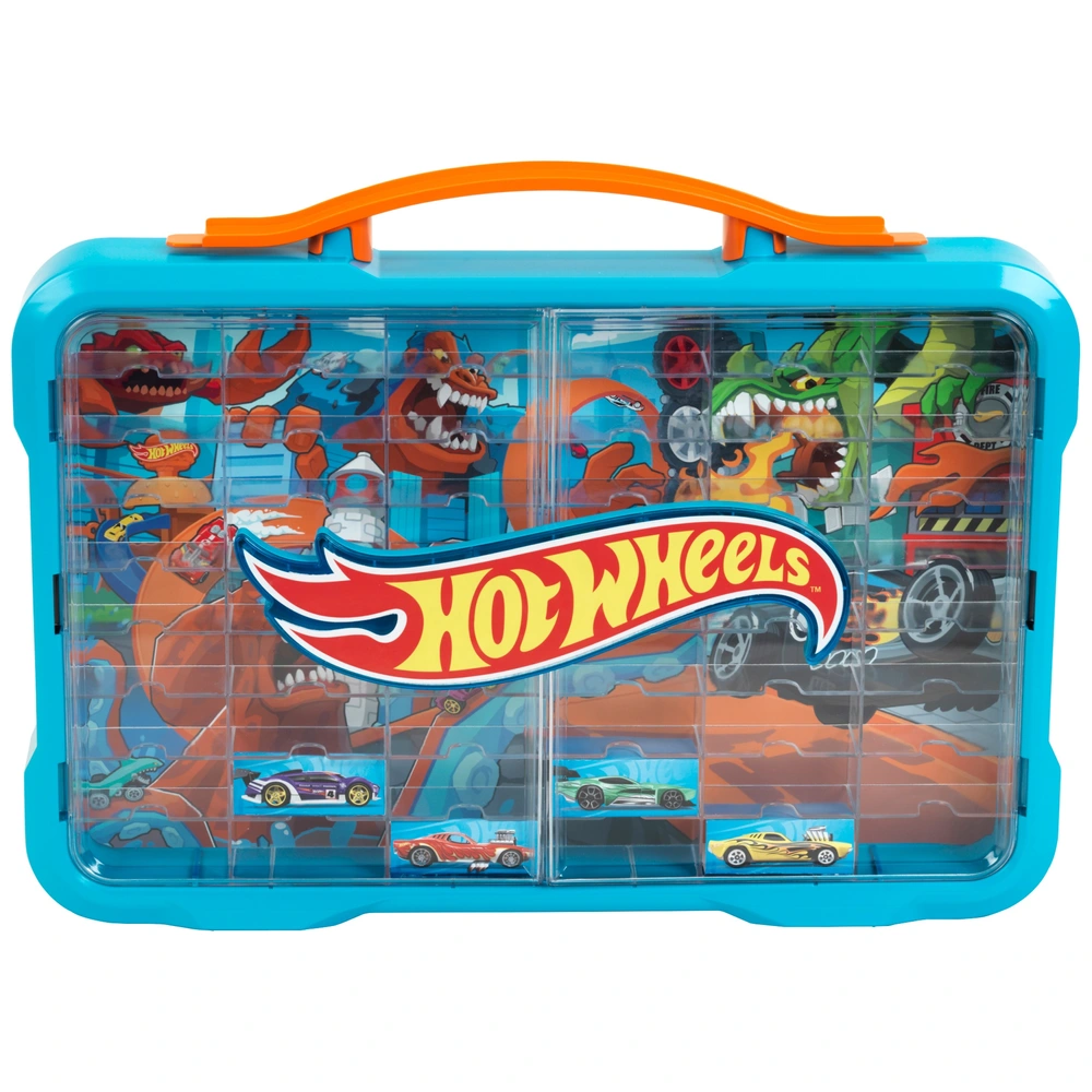 Hot Wheels Koffer met Licht voor 54 Auto's | Smyths Toys Nederland