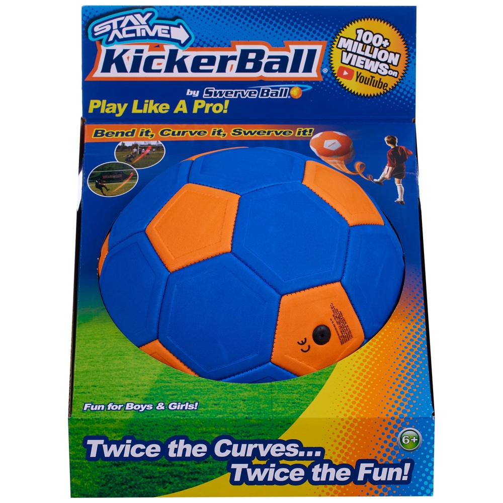 KickerBall Size 4 Blue and Orange | Smyths Toys UK