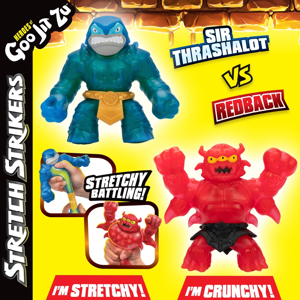 Heroes of Goo Jit Zu Stretch Striker Figuren Sir Thrashalot vs. Redback ...