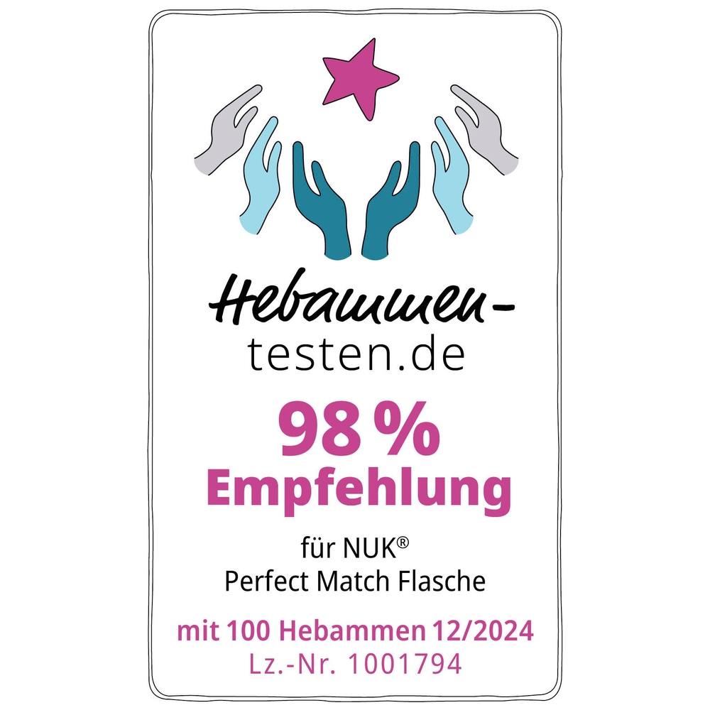 NUK Perfect Match fles met temperatuurscontrole
