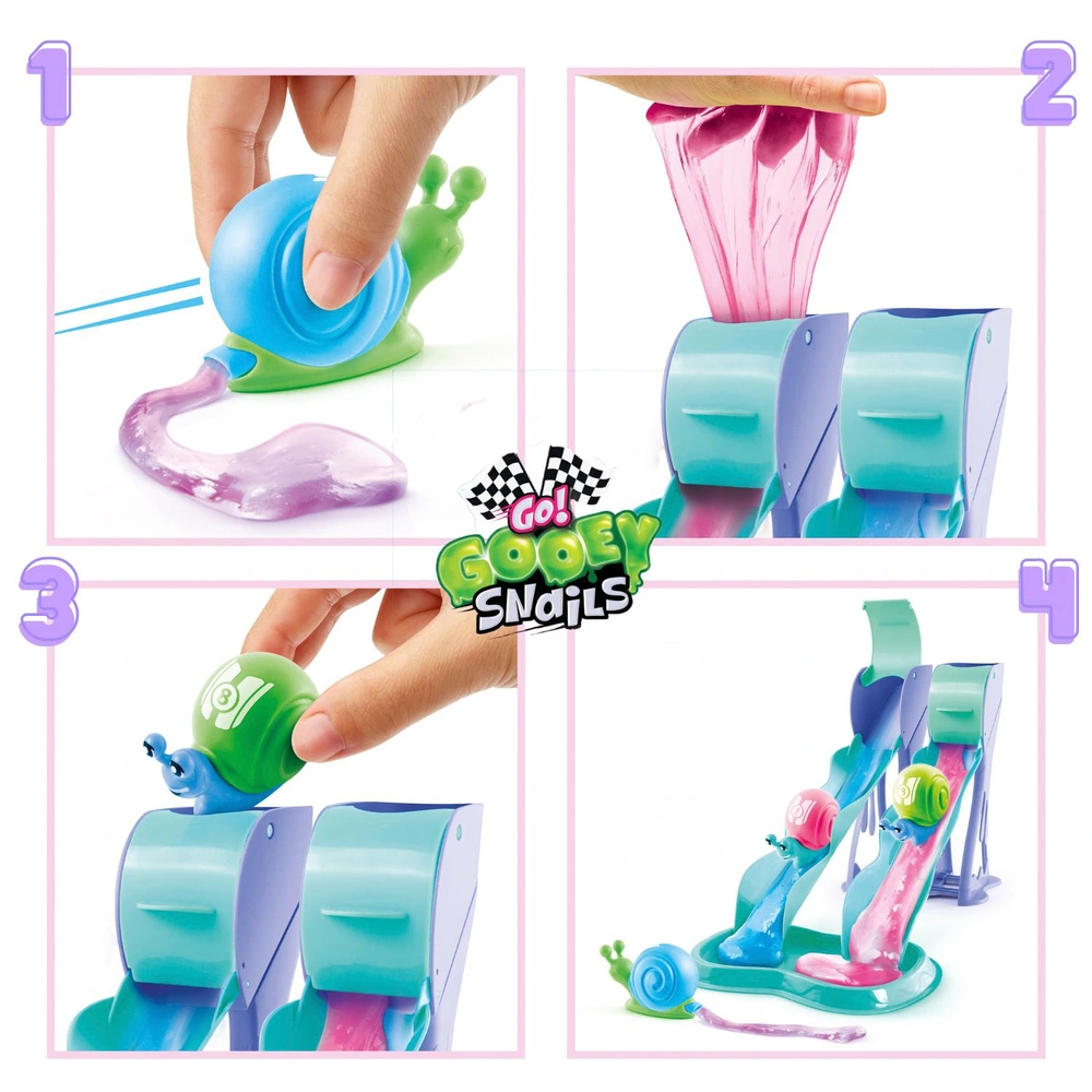 Jeu Go Slime Escargot Canal Toys - Course Sur Toboggan De Slime, 2 Escargots, Dès 5 Ans