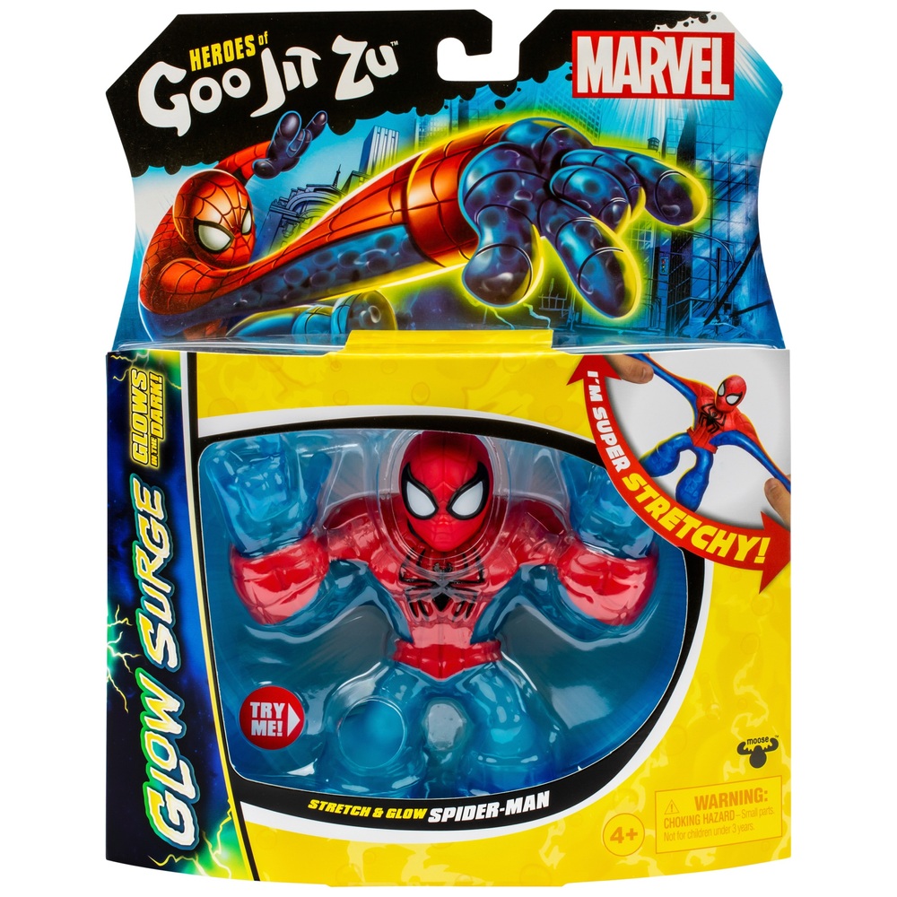 Heroes of Goo Jit Zu Marvel Glow Surge Hero Pack Stretch and Glow ...