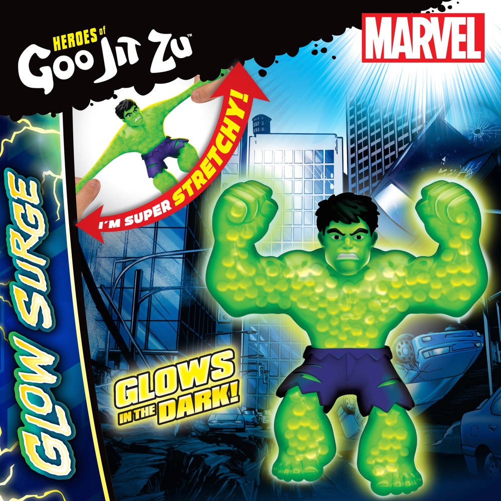 Heroes of Goo Jit Zu Marvel Glow Surge Hulk Hero Pack | Smyths Toys UK