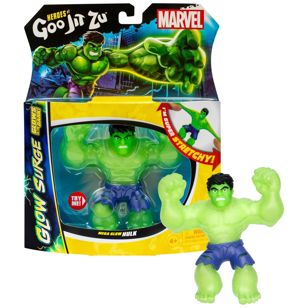 Heroes of Goo Jit Zu Marvel Glow Surge Hulk Hero Pack | Smyths Toys UK