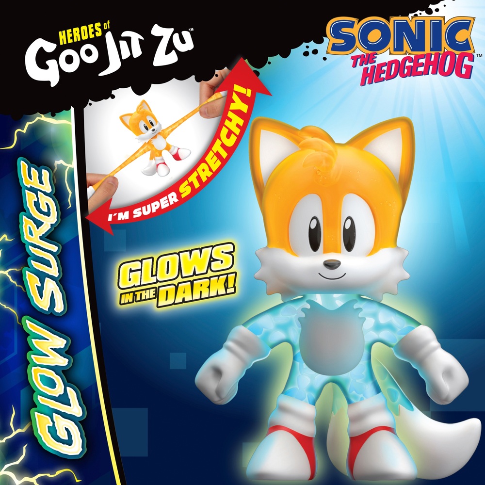 Heroes of Goo Jit Zu Sonic the Hedgehog Glow Surge Tails | Smyths Toys UK