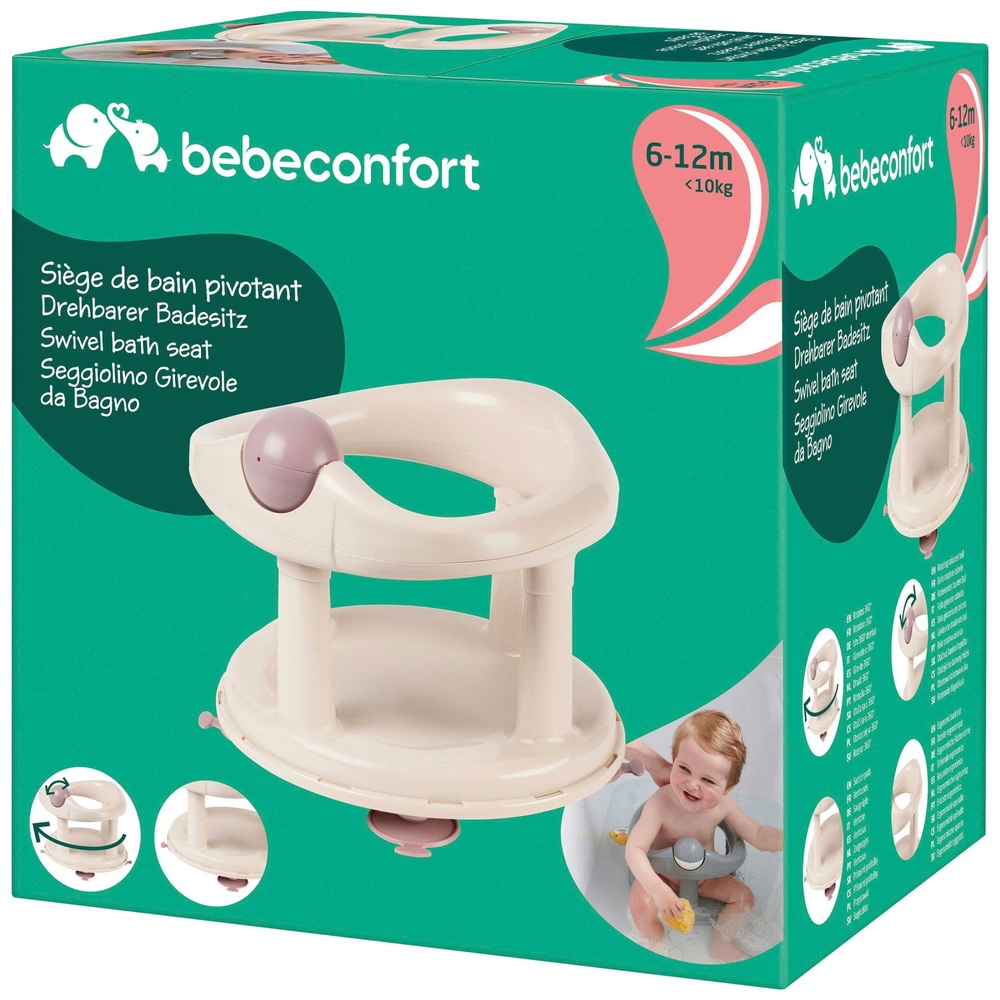 Bebeconfort Swivel Bath Seat in Beige Smyths Toys Ireland