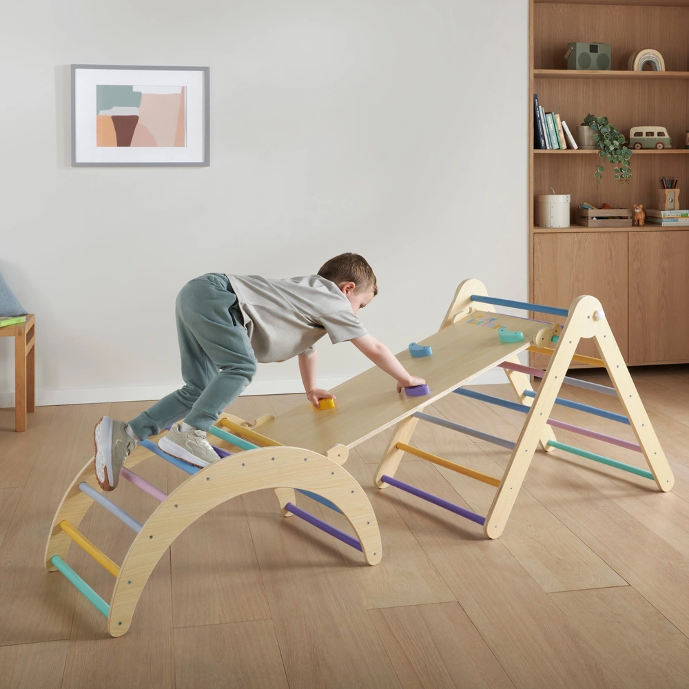 Play Factory Wooden Climbing Frame Smyths Toys UK