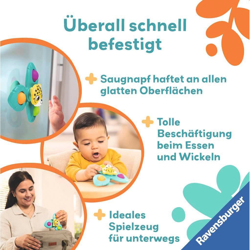 Ravensburger Play+ Infant & Toddler - Flip & Pop: First Words, Libro Gioco Interattivo Per Bambini 0-36 Mesi