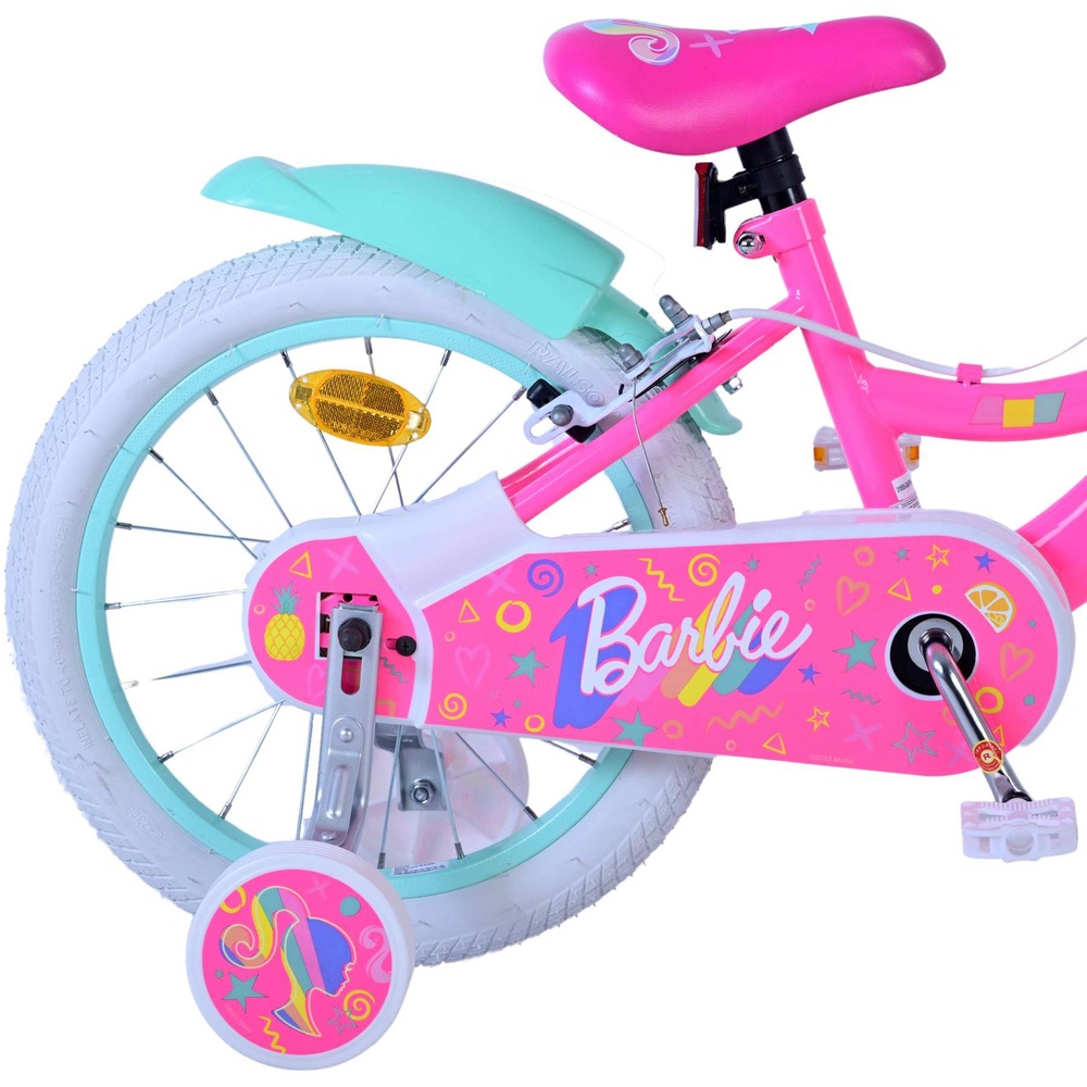 16 Inch Barbie Bike with Basket Pink | Smyths Toys UK