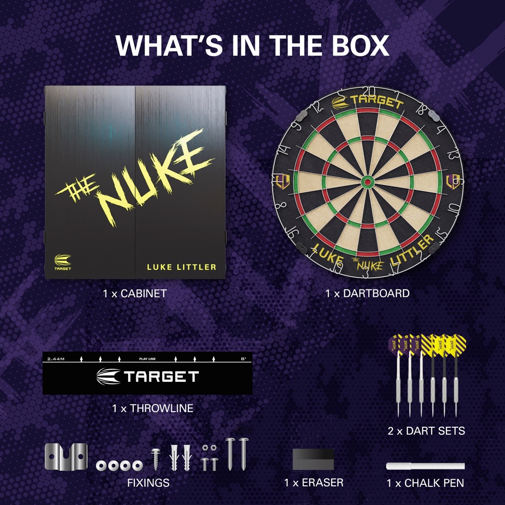 Luke Littler Dart Board and SteelTip Brass Darts Set Smyths Toys Ireland