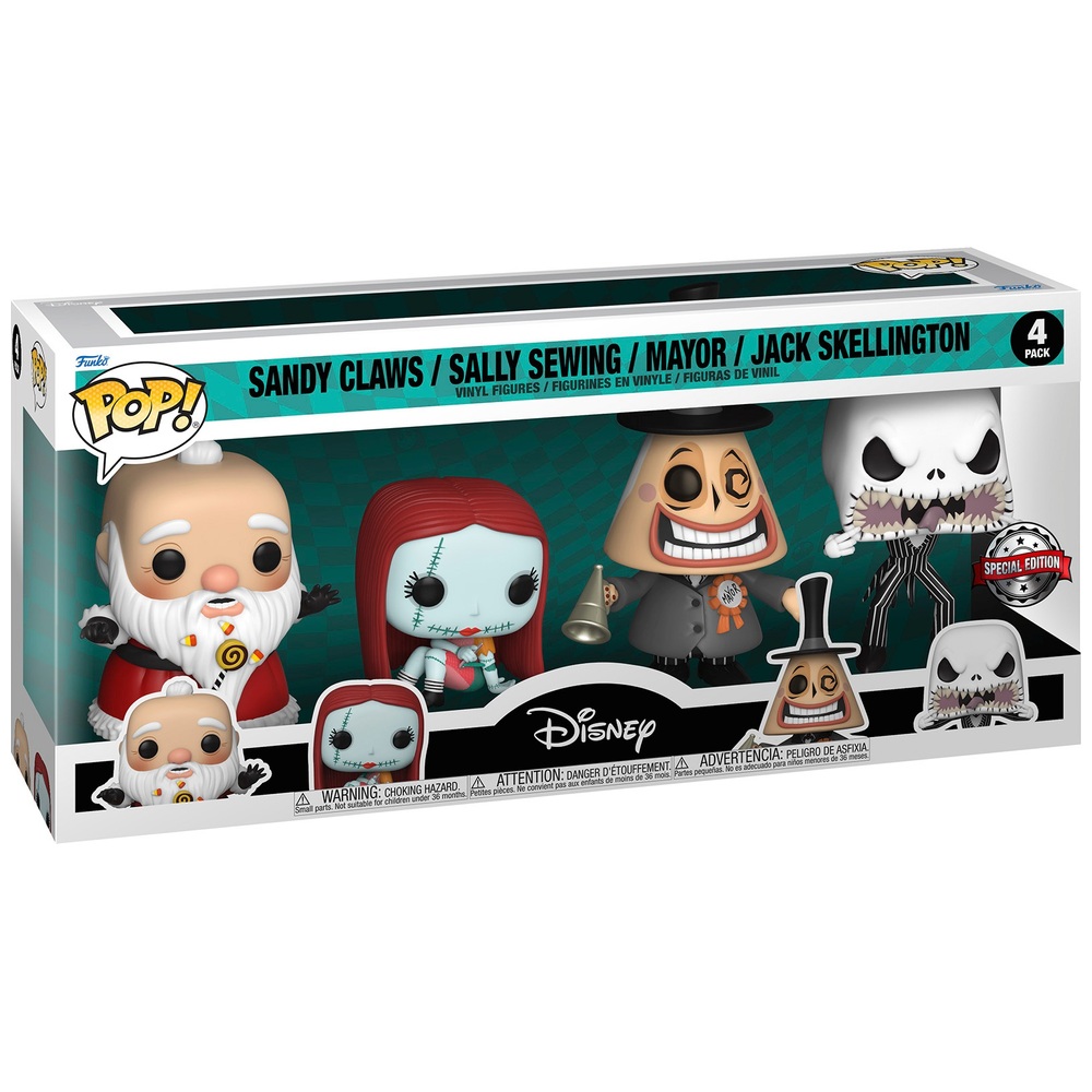 POP Vinyl Disney The Nightmare Before Christmas 4 Pack Smyths Toys UK