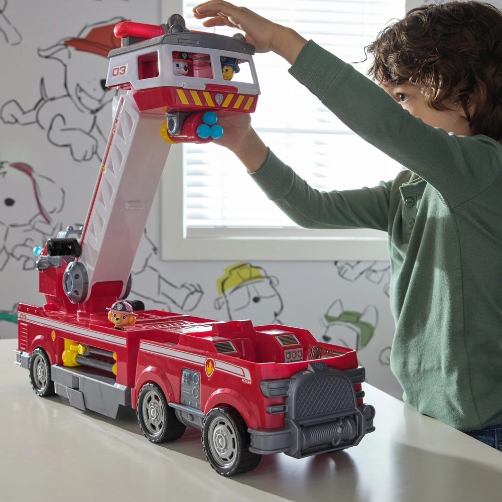 PAW Patrol – Camion De Pompiers Fire Rescue Marcus – 51 Cm, échelle Mobile, Sons Et Lumières – Dès 3 Ans