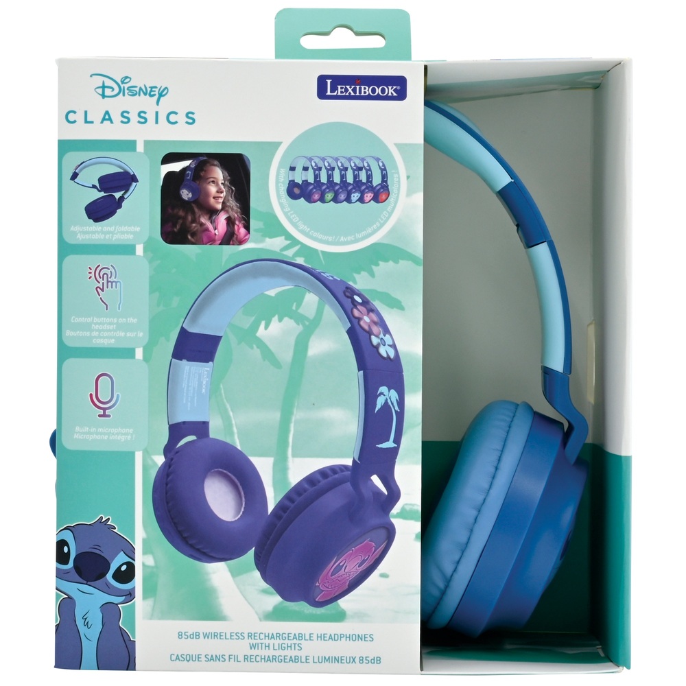 Disney Lilo and Stitch 3D Bluetooth Kids' Headphones | Smyths Toys UK