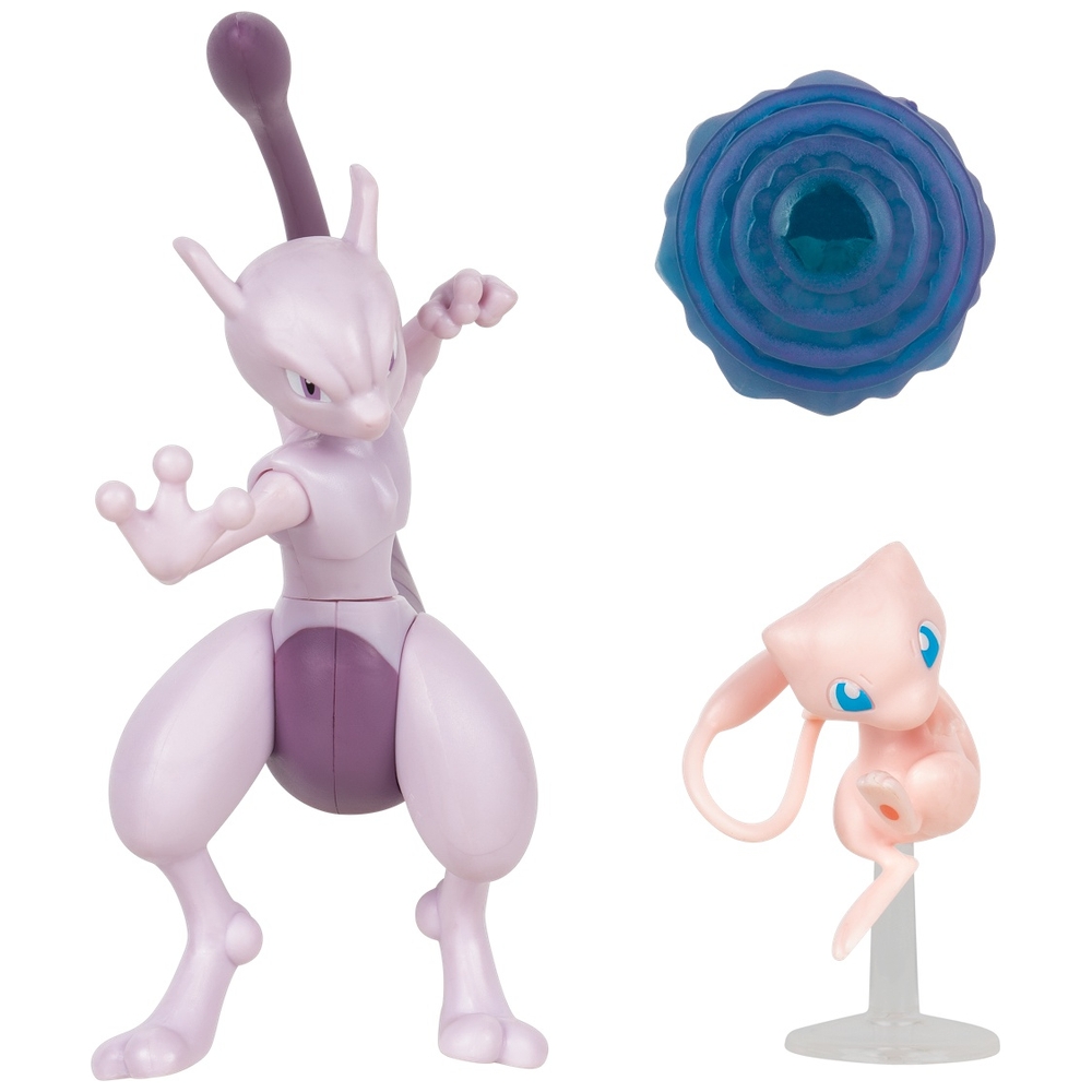 Pokémon Battle Figures 2 Pack Mew and Mewtwo | Smyths Toys Ireland