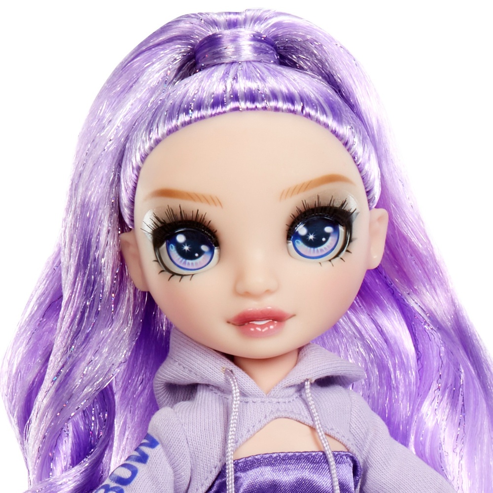 Neo Blythe Puppe Mit Lila Haaren, Weißer Haut, Glänzendem, Süßem