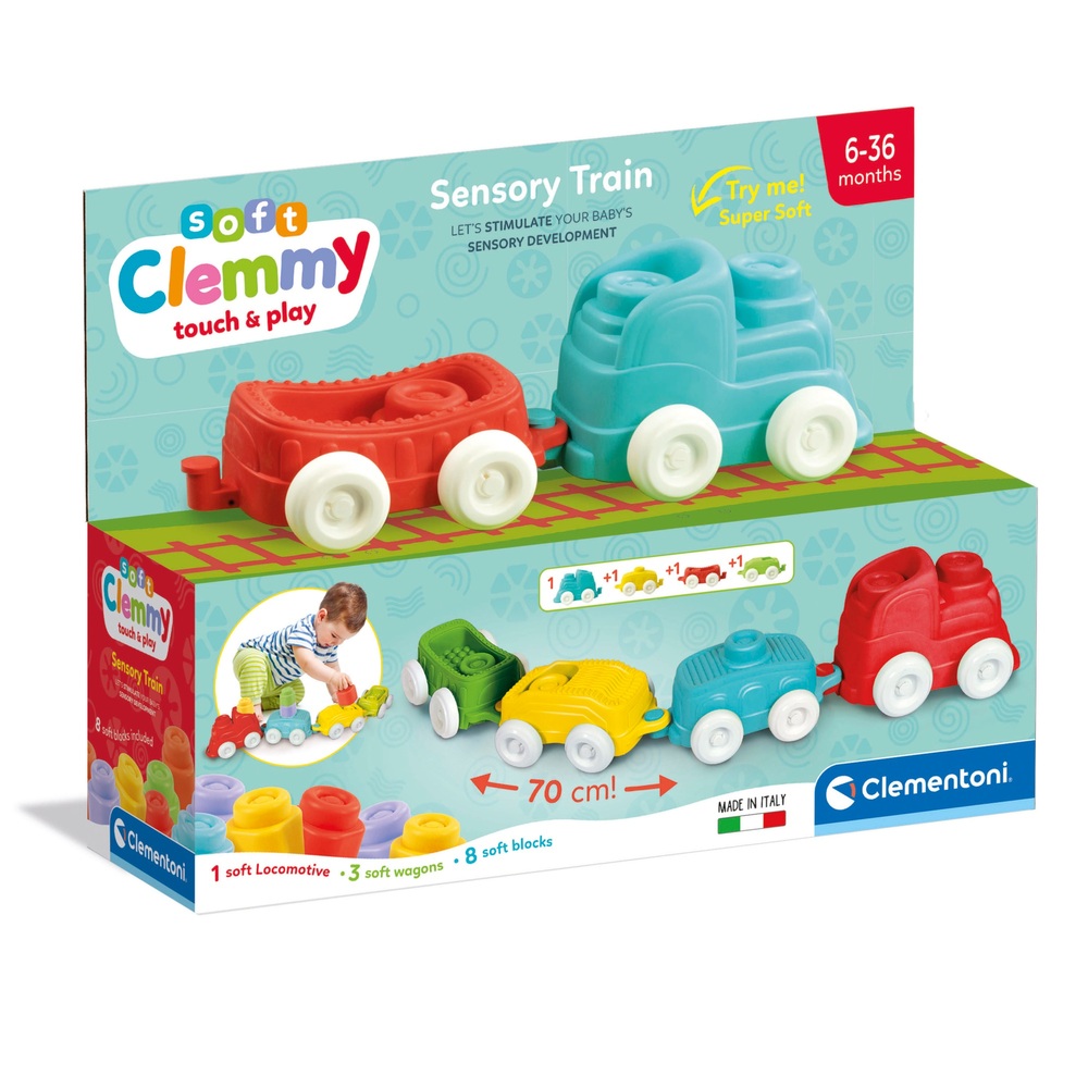 Clementoni Soft Clemmy Sensorischer Zug | Smyths Toys Schweiz