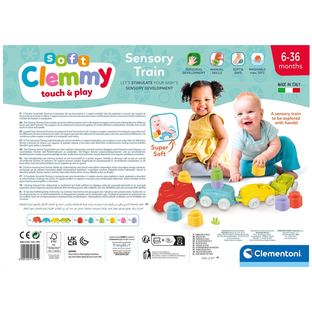 Clementoni Soft Clemmy Sensorischer Zug | Smyths Toys Schweiz