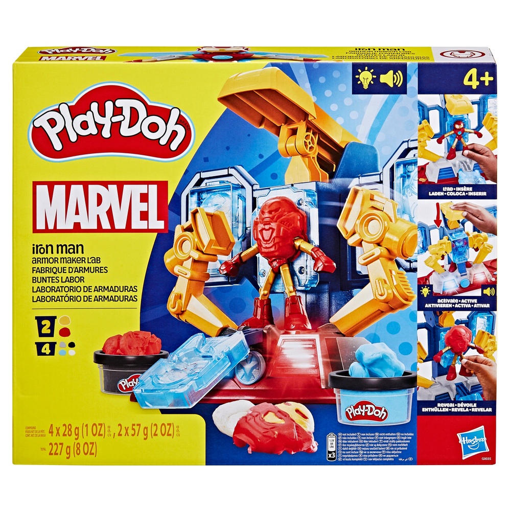 Play-Doh Marvel Iron Man Armour Maker Lab | Smyths Toys Ireland