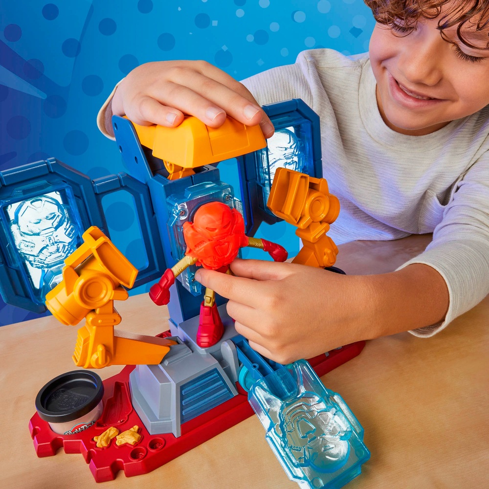 Play-Doh Marvel Iron Man Armour Maker Lab | Smyths Toys UK