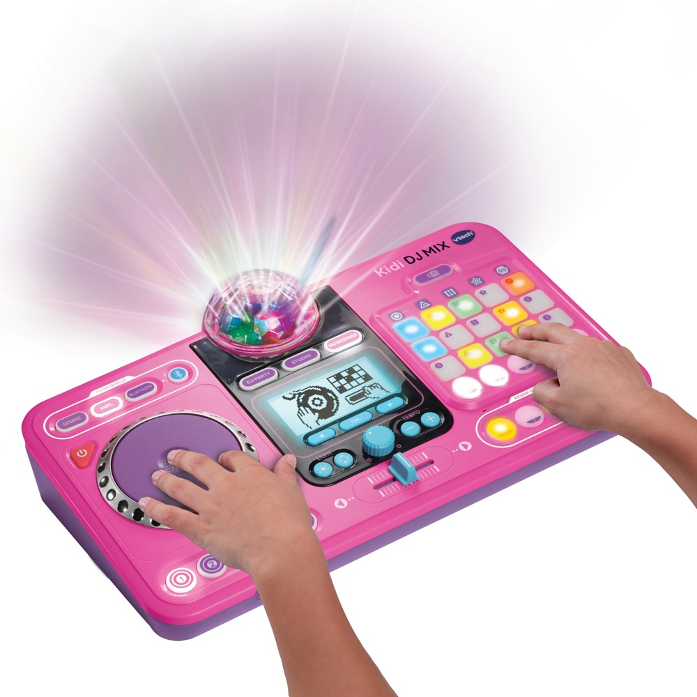 VTech Kidi DJ Mix DJ Pult für Kinder mit Discokugel pink | Smyths Toys ...