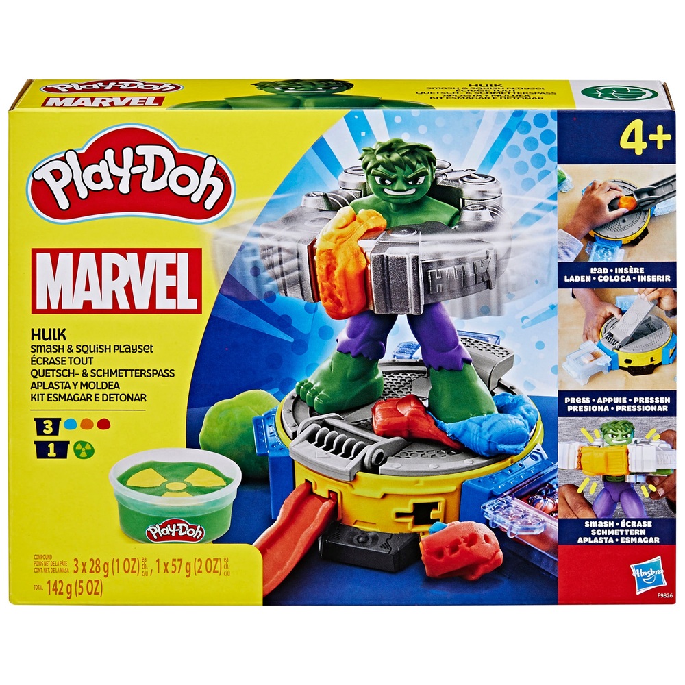 Play-Doh Marvel Hulk Smash & Squish Playset | Smyths Toys UK