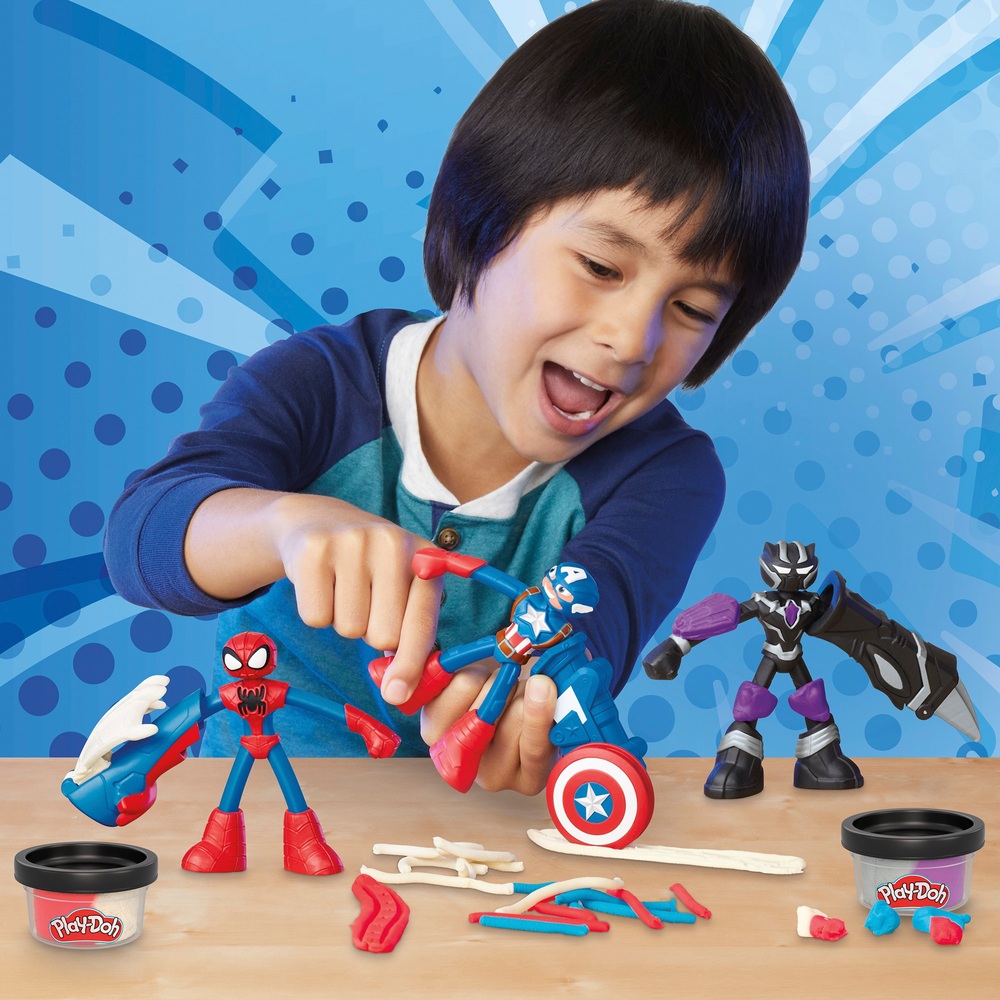 PlayDoh Marvel Hero Adventure Set Smyths Toys UK