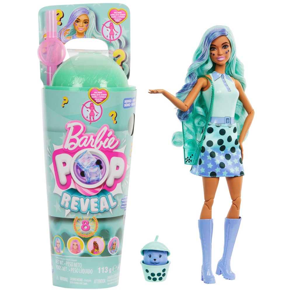 Barbie Pop Reveal Bubble Tea Series Green Tea Doll | Smyths Toys UK