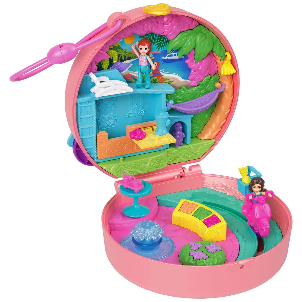 Polly Pocket Adventure Moped Compact Playset | Smyths Toys UK