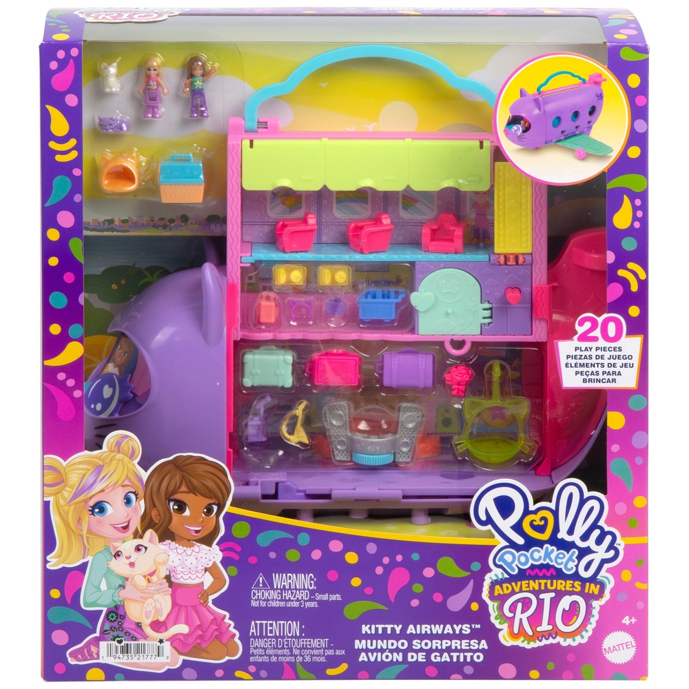 Polly Pocket Kitty Airways Playset | Smyths Toys UK