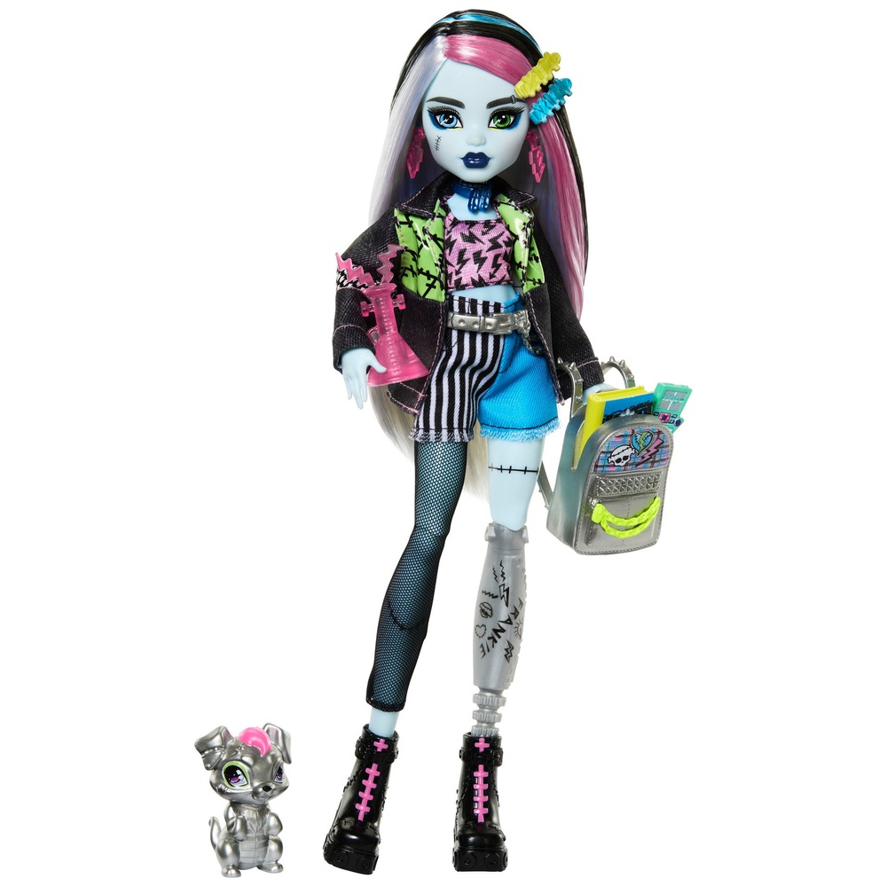 Monster High Frankie Stein Doll with Pet & Accessories | Smyths Toys UK