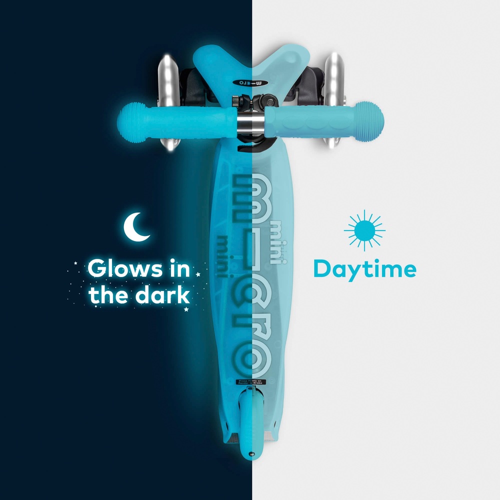 Micro Mini Scooter Deluxe LED Dark Aqua | Smyths Toys UK