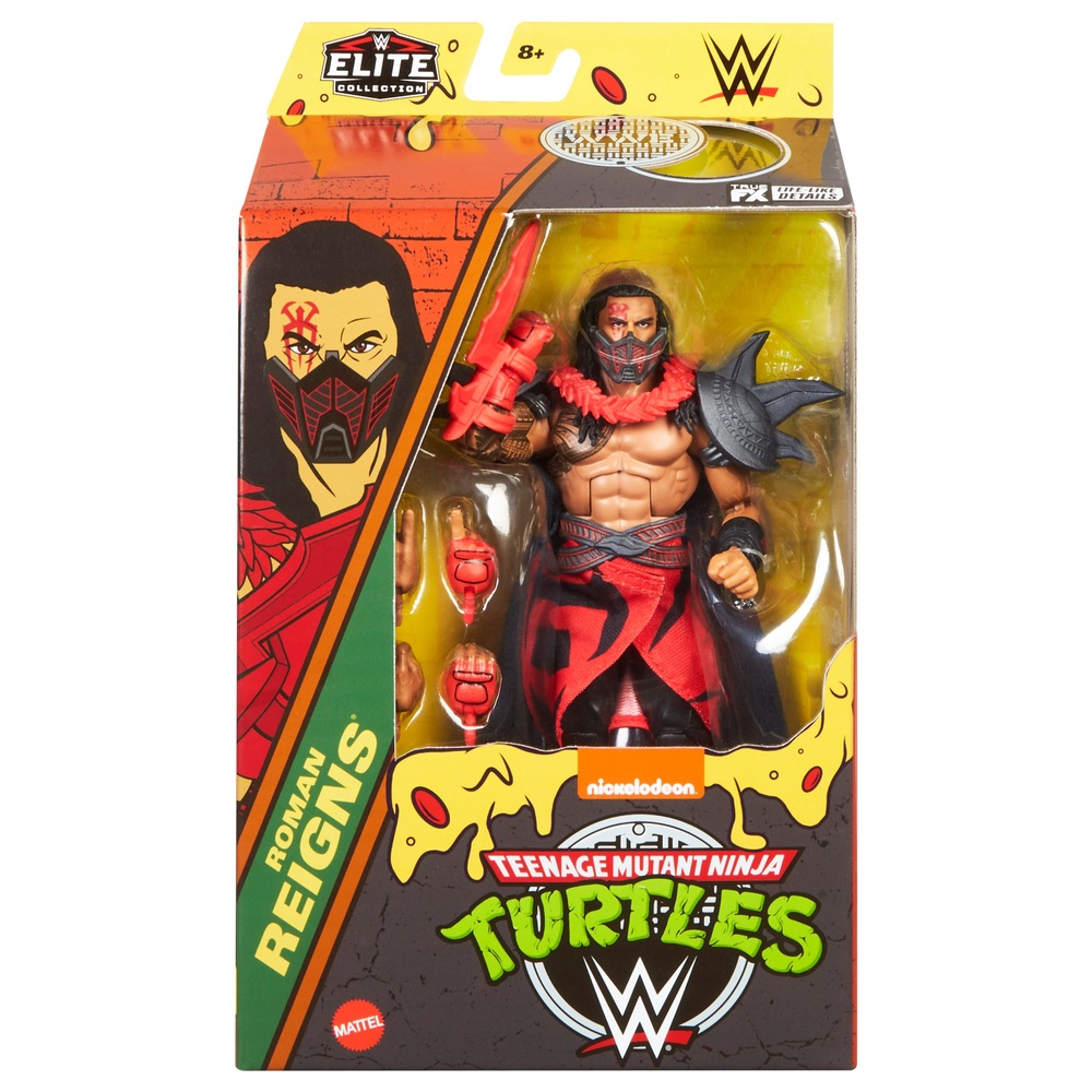 WWE x Teenage Mutant Ninja Turtles Elite Collection Roman Reigns Action ...