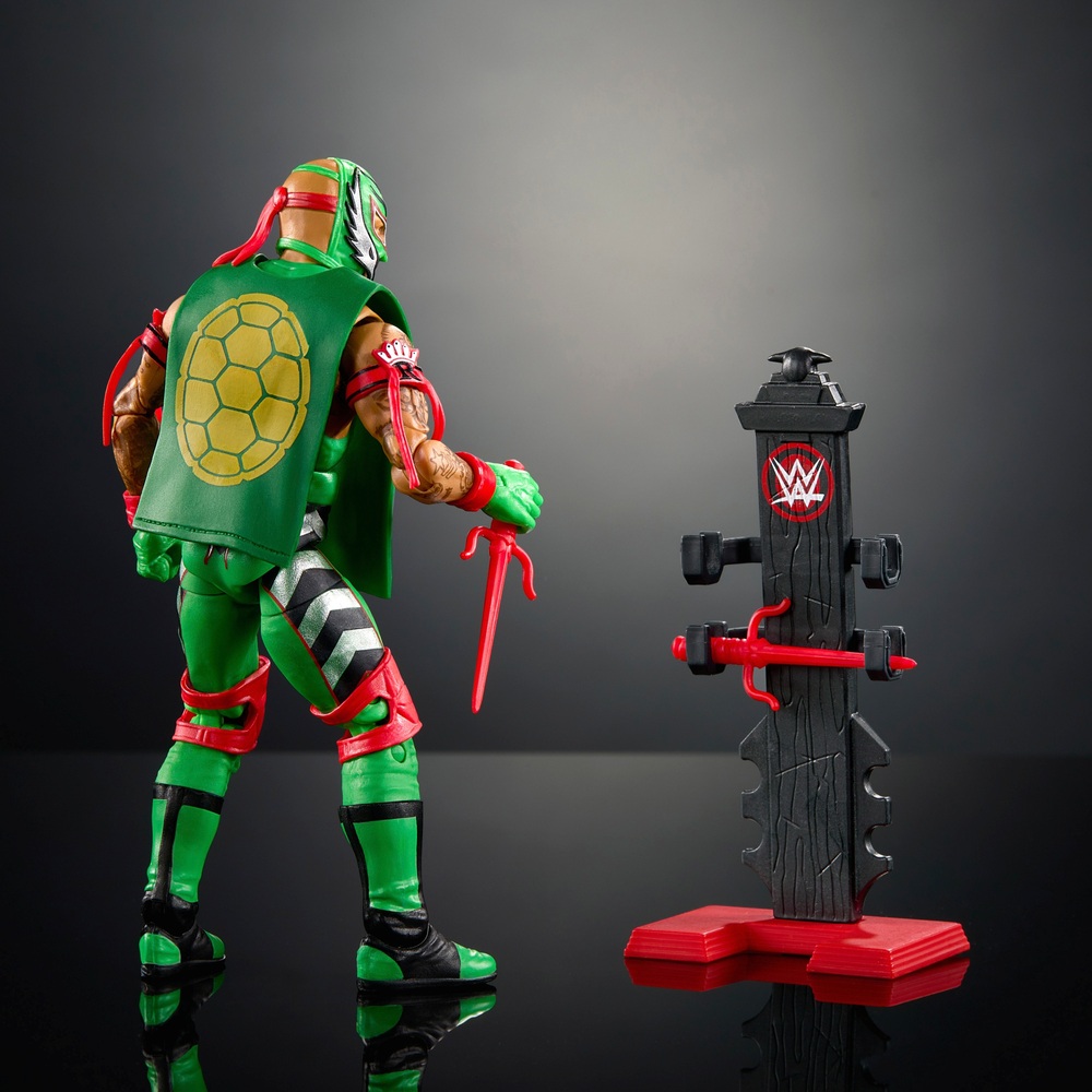 WWE x Teenage Mutant Ninja Turtles Elite Collection Rey Mysterio Action ...